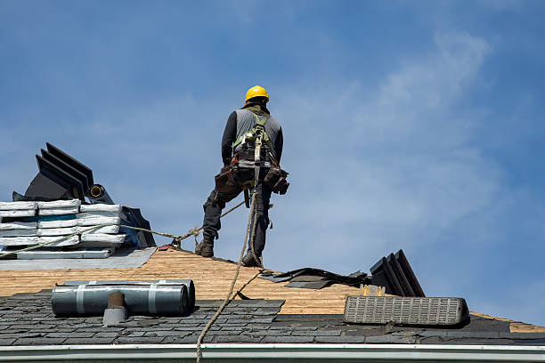 Professional Roof Replacement technician working in Lyndhurst, NJ